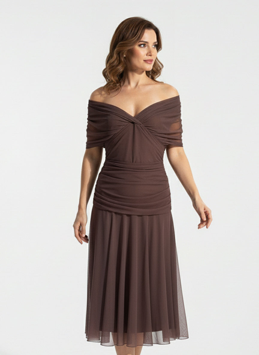 AMAPOLA - Vestido largo floral con cuello en V
