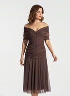AMAPOLA - Vestido largo floral con cuello en V