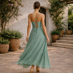 VESTIDO CELESTE™  | Elegancia fluida para noches inolvidables