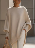 ROSSA - Poncho de punto oversize