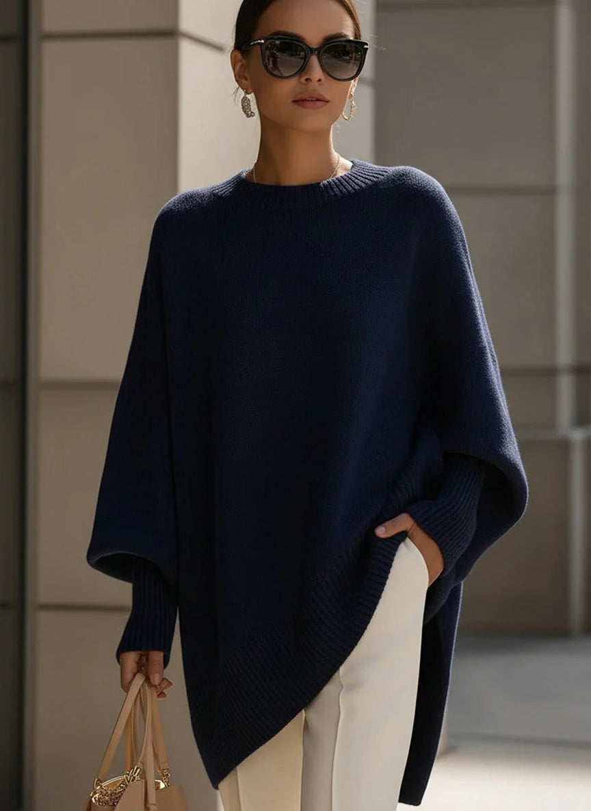 ROSSA - Poncho de punto oversize