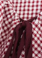 SARA - Blusa a cuadros con volantes