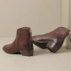 ADELA - Botines de lujo de tacón bajo